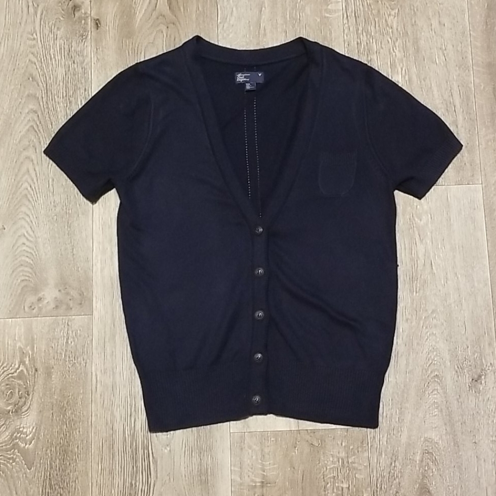 🔥 American eagle v-neck sweater top, navy blue 🔥